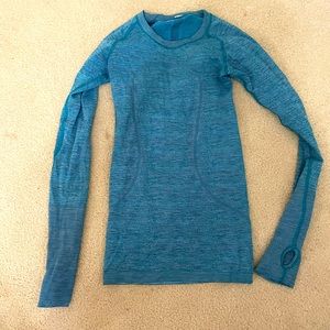 NWOT Lululemon Teal Long Sleeve Top